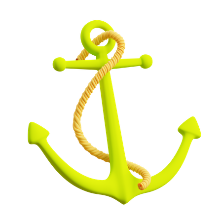 Ship Anchor  3D Illustration