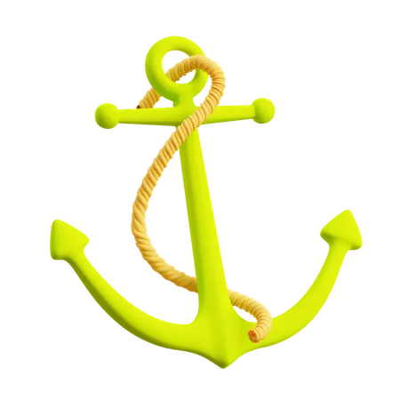 Ship Anchor  3D Illustration