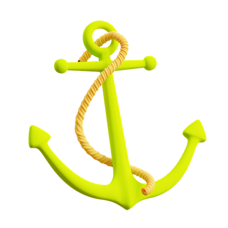 Ship Anchor  3D Illustration