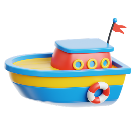 船 ボート おもちゃ  3D Icon