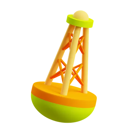 Ship Buoy  3D Illustration