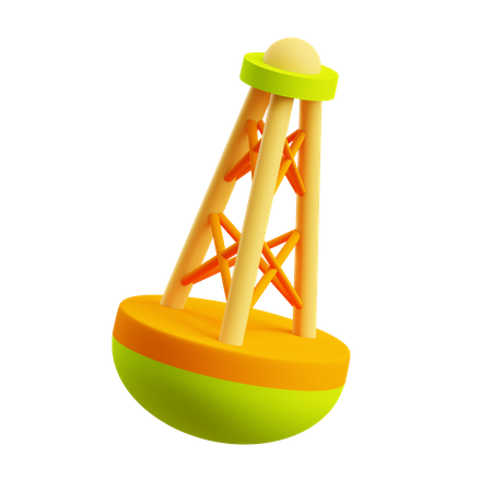 Ship Buoy  3D Illustration