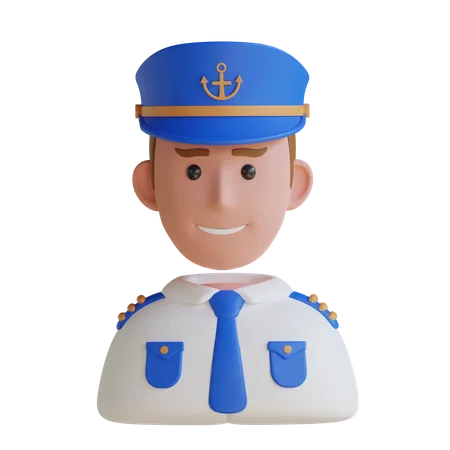 Ship Captain  3D Icon