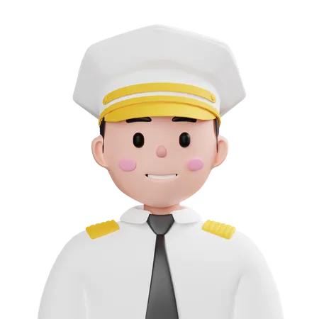 Ship Captain  3D Icon