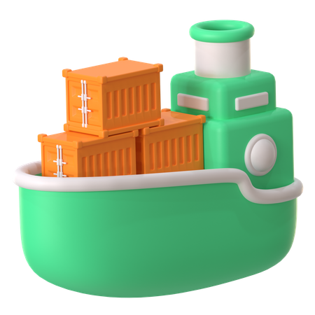 Ship Shipping  3D Icon
