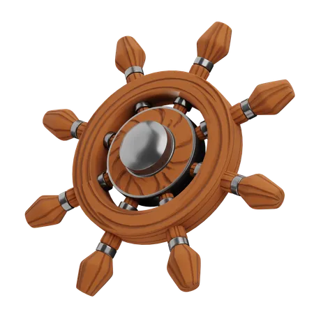 Ship Steering  3D Icon