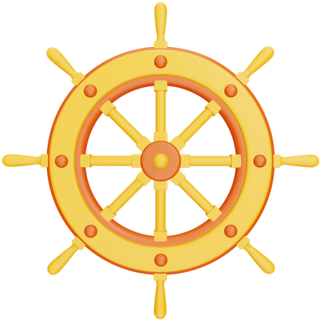 Ship Steering  3D Icon