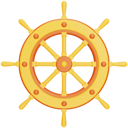 Ship Steering  3D Icon