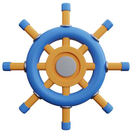 Ship Steering  3D Icon