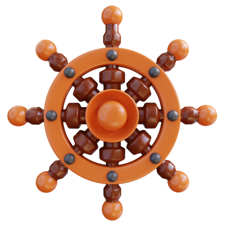 Ship Steering Wheel  3D Icon