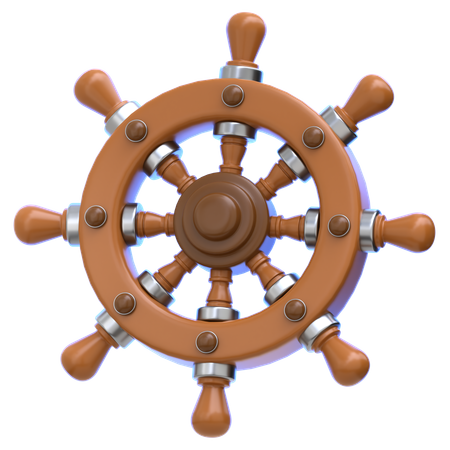 Ship Wheel  3D Icon