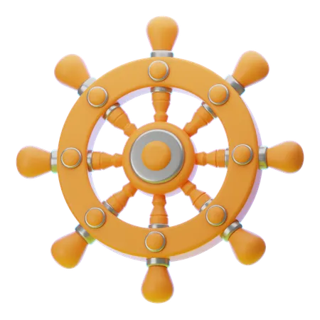 船のホイール  3D Icon