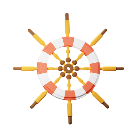 Ship Wheel  3D Icon