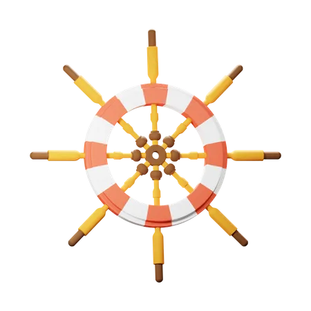 Ship Wheel  3D Icon