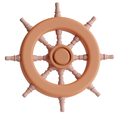 Ship Wheel  3D Icon