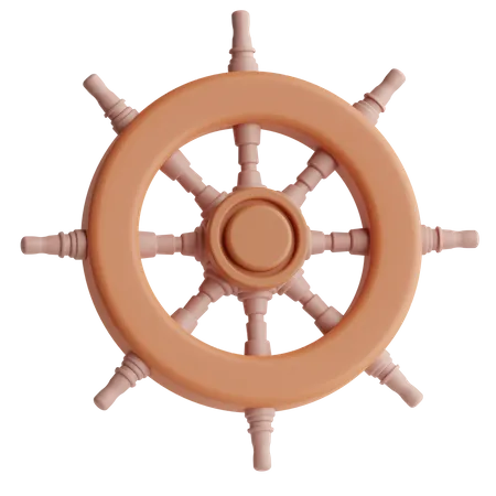 Ship Wheel  3D Icon