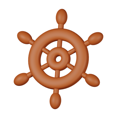 Ship Wheel  3D Icon