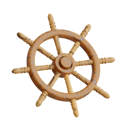 Ship Wheel  3D Icon