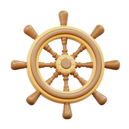 Ship Wheel  3D Icon