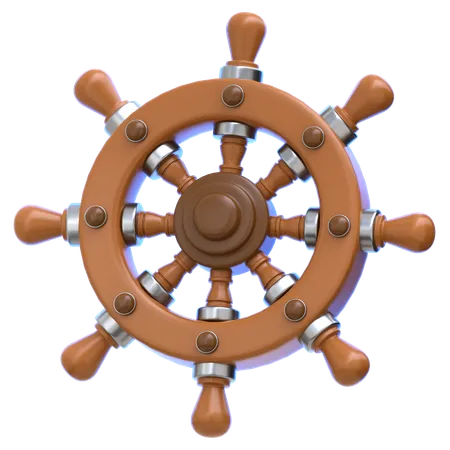 Ship Wheel  3D Icon