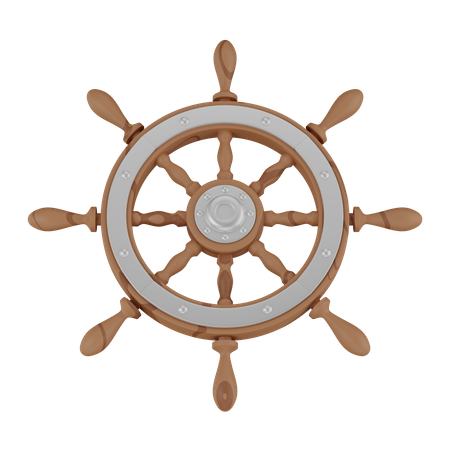 Ship wheel  3D Icon