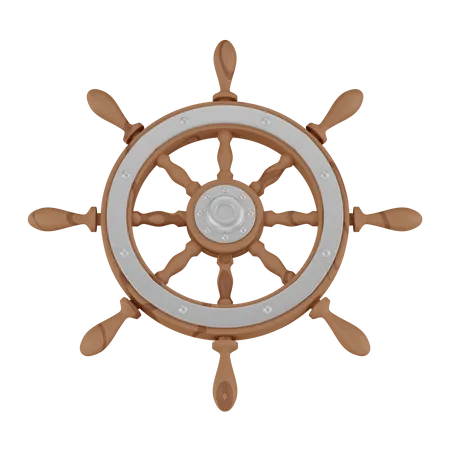 Ship wheel  3D Icon