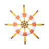 3d boat wheel logo