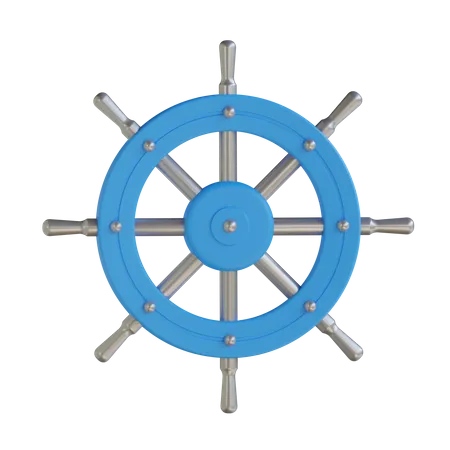 Ship Wheel  3D Icon