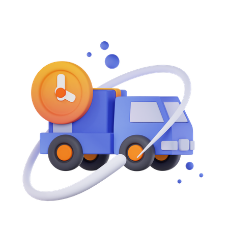 Shipment Delivery Truck  3D Icon