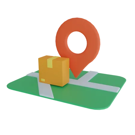 Shipment Location Illustration 3D Icon