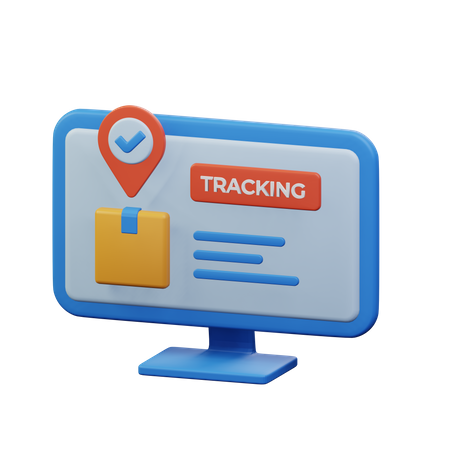 Shipment Tracking  3D Icon