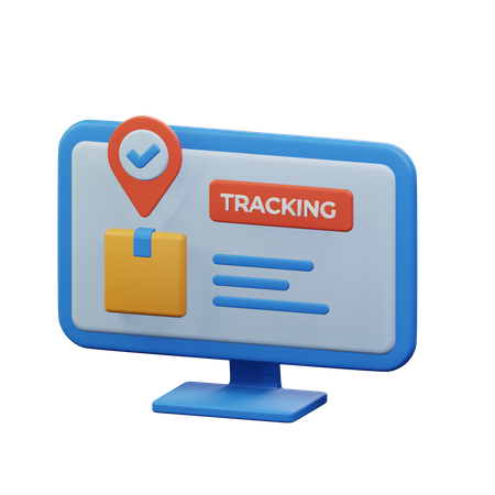 Shipment Tracking  3D Icon