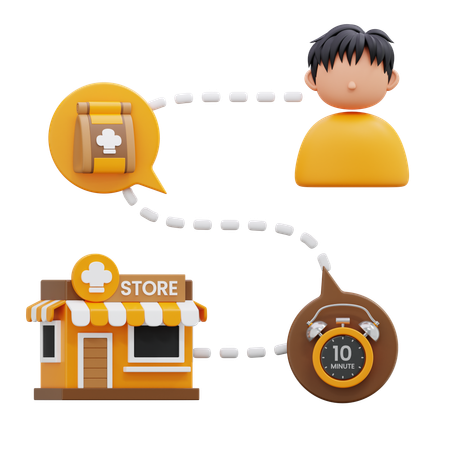Shipping address  3D Icon