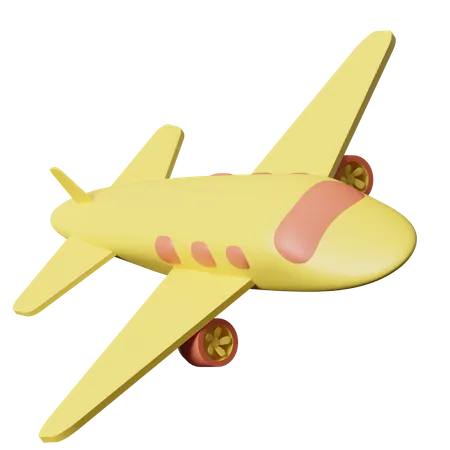 Shipping Airplane  3D Icon