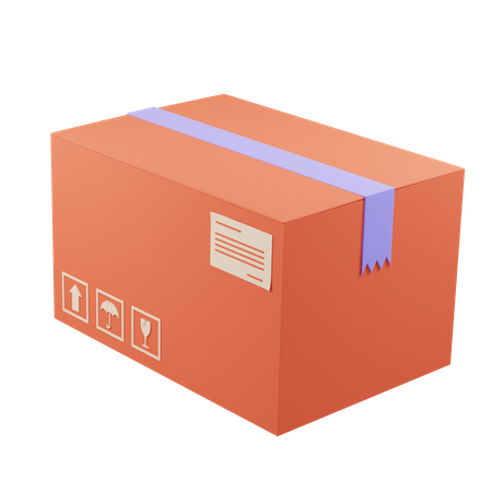 Shipping Box  3D Icon