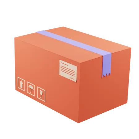 Shipping Box  3D Icon