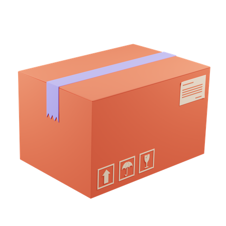 Shipping Box  3D Icon