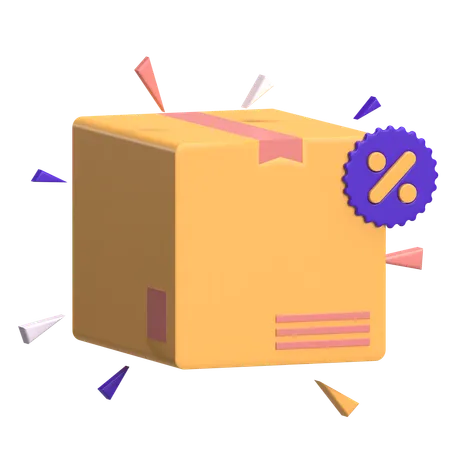 Shipping Box  3D Icon