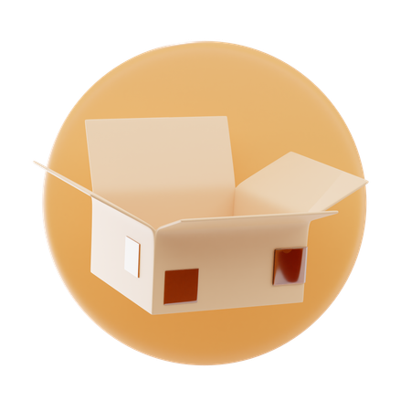 Shipping Box  3D Icon