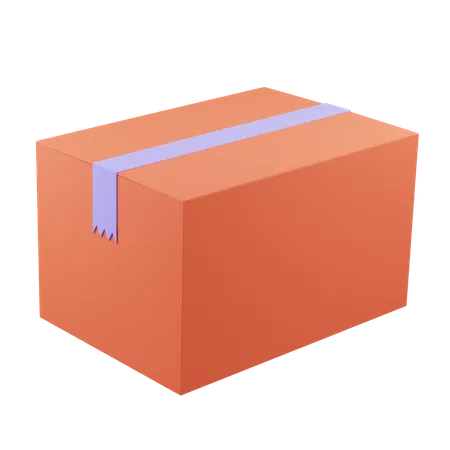 Box Shipping Delivery Package Cartoon 3D Icon