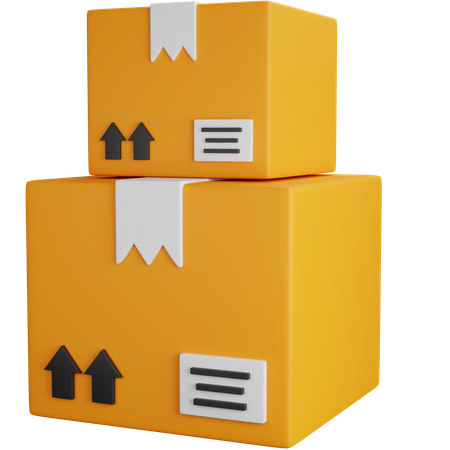 Shipping Boxes  3D Icon