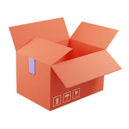 Shipping BoxOpen Shipping Box  3D Icon