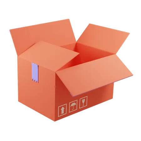 Shipping BoxOpen Shipping Box  3D Icon