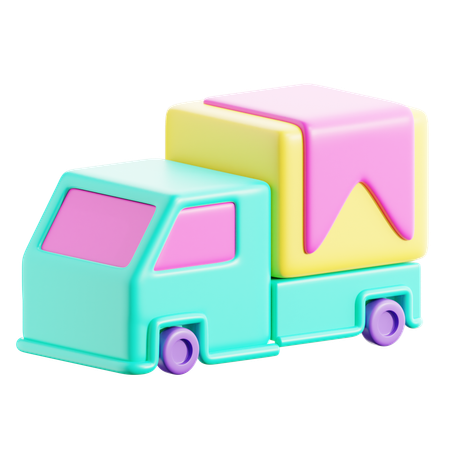 Shipping Car  3D Icon