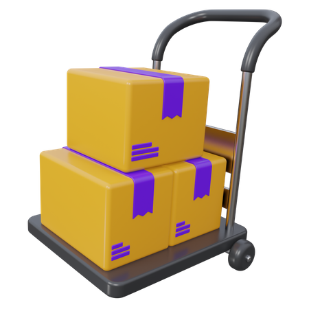 Shipping Cart  3D Icon