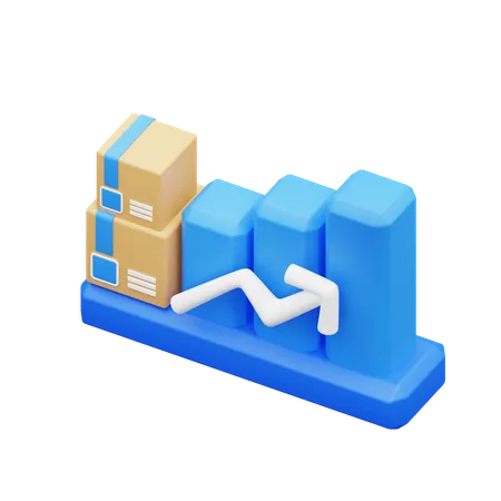 Shipping Chart  3D Icon