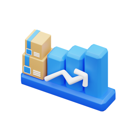 Shipping Chart  3D Icon