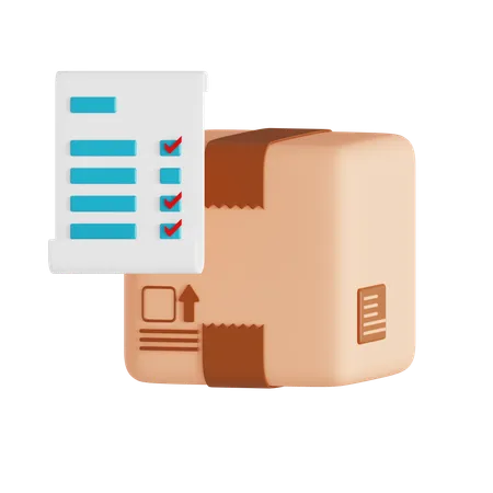 Shipping Checklist  3D Icon