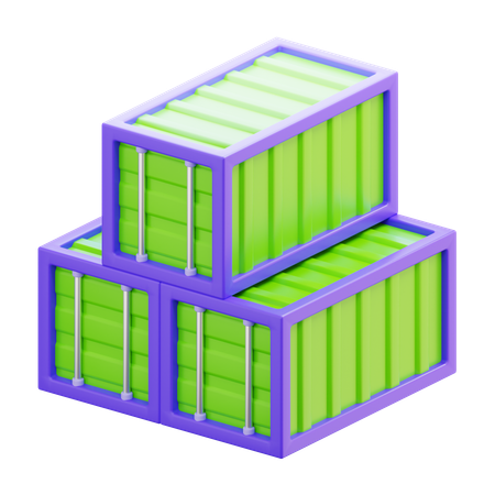 SHIPPING CONTAINER  3D Icon