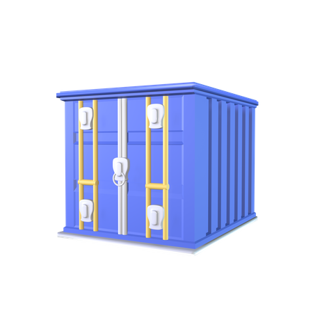 Shipping Container  3D Icon